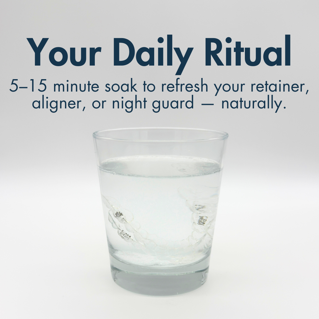 The Daily Refresher™ 100% Natural Retainer & Aligner Cleaner Powder
