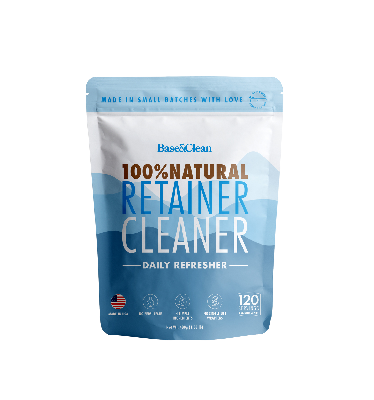 The Daily Refresher™ 100% Natural Retainer & Aligner Cleaner Powder