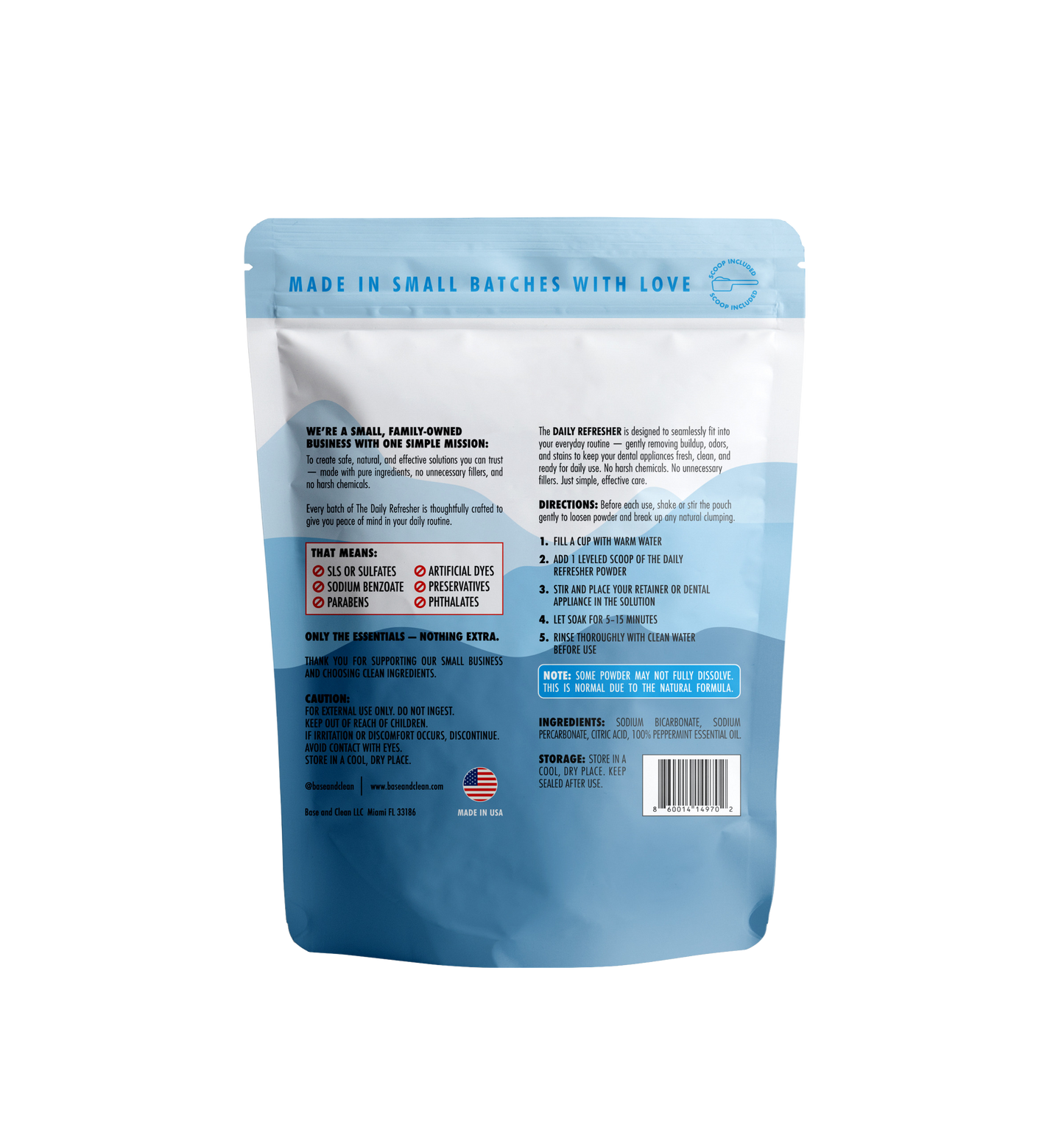 The Daily Refresher™ 100% Natural Retainer & Aligner Cleaner Powder